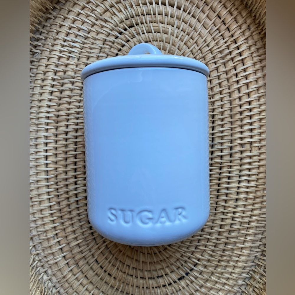 Threshold White Stoneware Coffee Canister